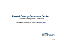 Tablet Screenshot of powellcountydetentioncenter.com